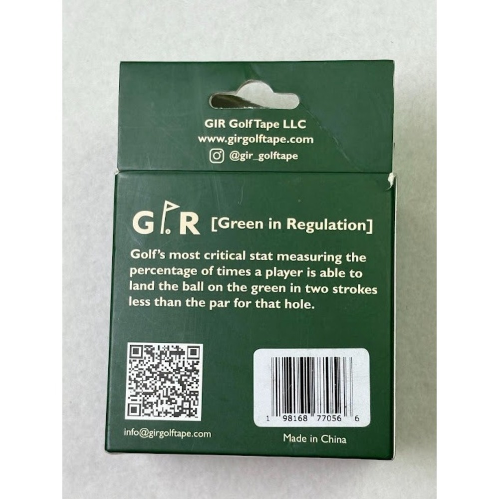 GIR Golf Tape - Less Blister, More Birdies - 2 Roll Pack Black/Red - Picture 5 of 5